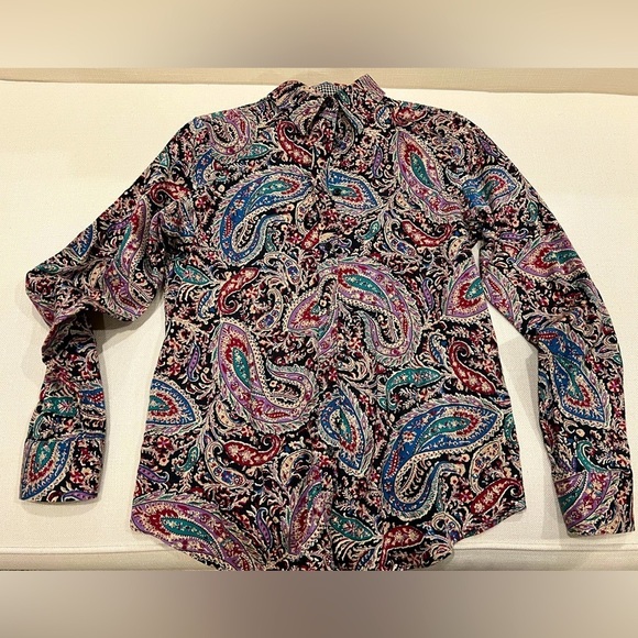 Chaps Women Button Down Non-Iron Shirt, size Small Preowned Good Conditi… - Picture 3 of 9